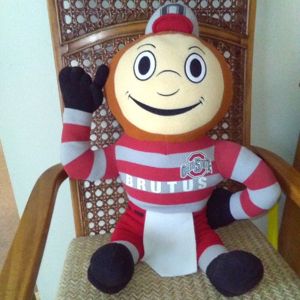Ohio State Buckeyes stuffed mascot Brutus Buckeye